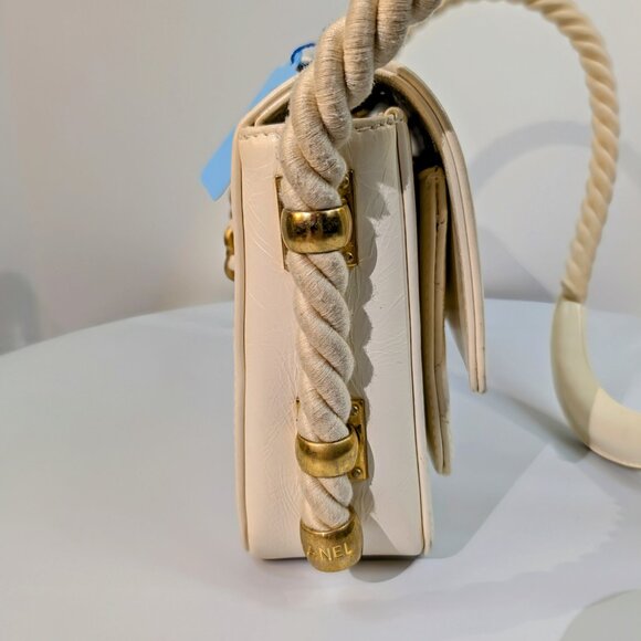Chanel Rare White En Vogue Rope Handbag Cruise RUNWAY 2019 - Picture 4 of 16